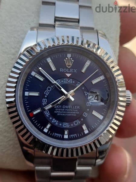 Rolex Sky dweller mirror 0riginal 
sapphire crystal 
stainless-steel 13