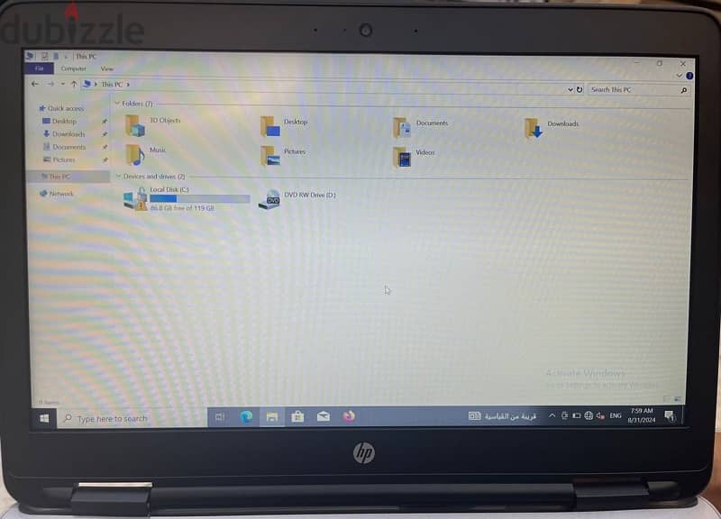 Laptop Hp i5 ram 8 ssd 256 بأرخص السعر 2