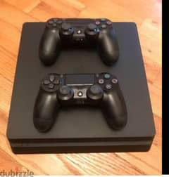 ps4 slim 1 tera with 2controller