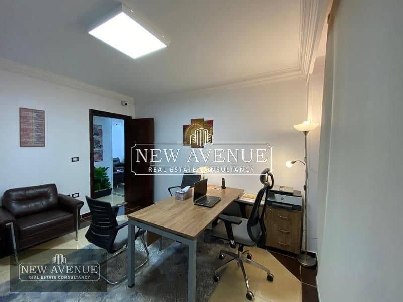 Admin Office 140Sqm for Rent fully Furnished Zahraa Al Maadi 6