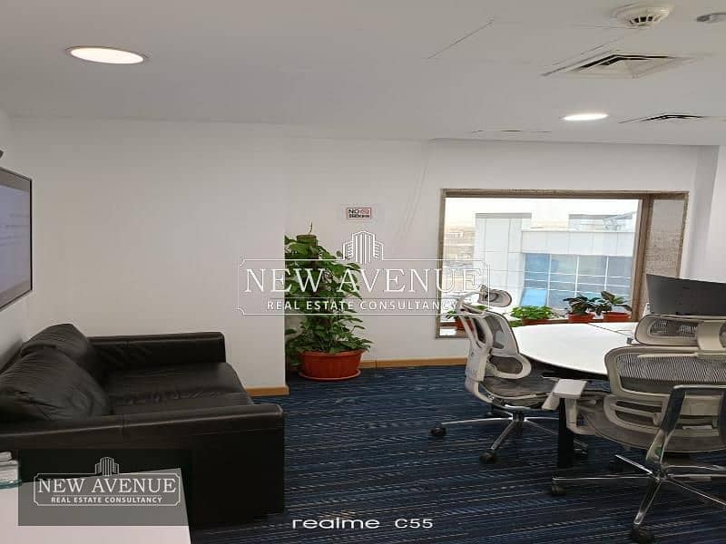 Finished & Furnished Office for rent at 90th St New Cairo 5