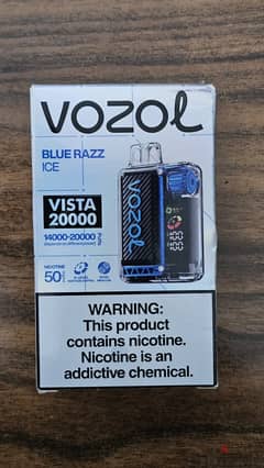 Vozol Disposable Vape 20k Puffs Blue razz