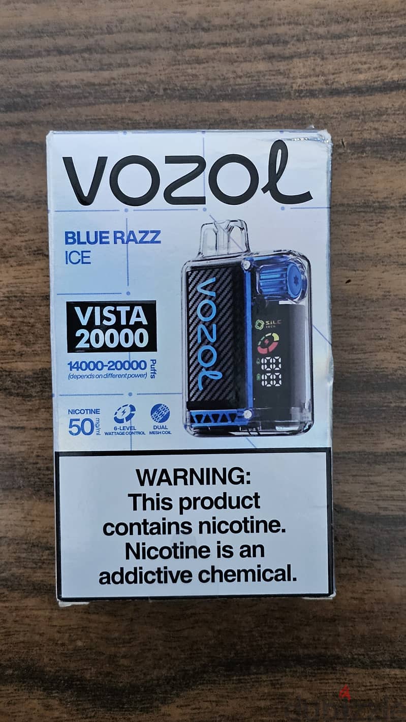 Vozol Disposable Vape 20k Puffs Blue razz 0