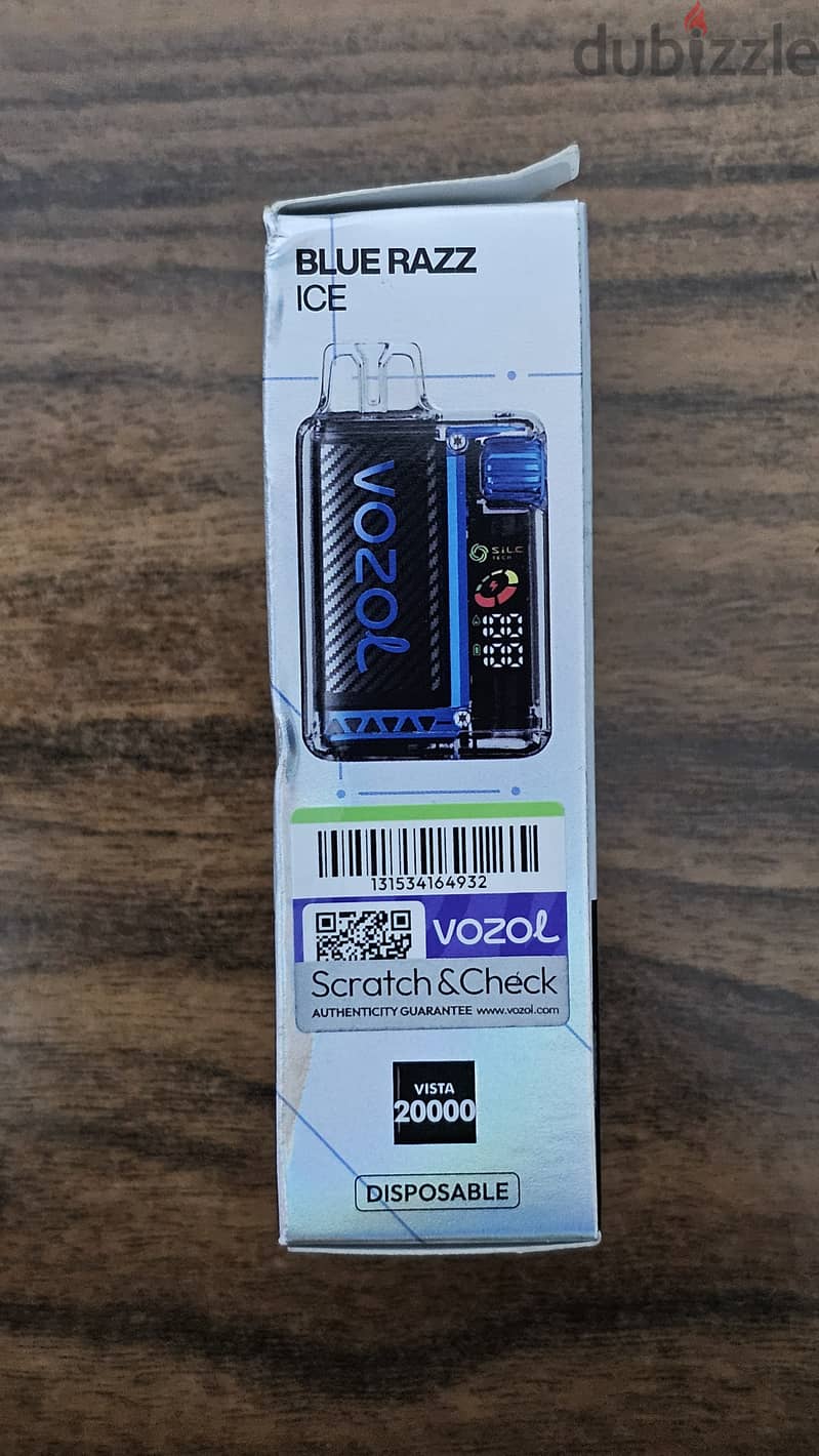 Vozol Disposable Vape 20k Puffs Blue razz 2