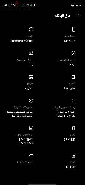 تلفون اوبو F9 للبيع 3