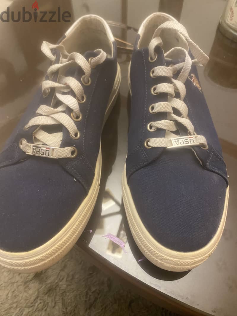 Original us polo women blue shoes size 38 6