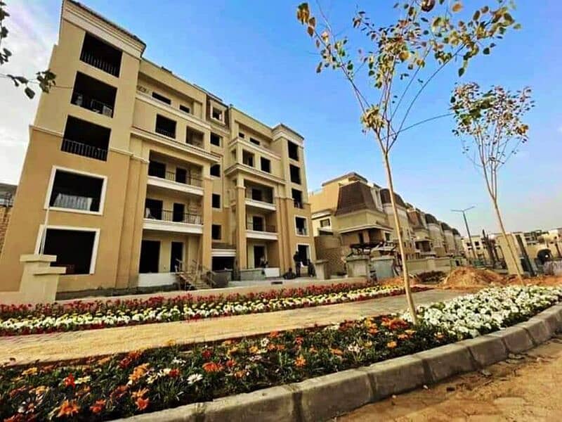 Studio + garden for sale in Sarai compound, in front of Madinaty, with a down payment of only 415K 10