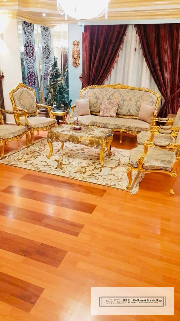 Apartment 223 meters for furnished rent in Al-Rehab City 1