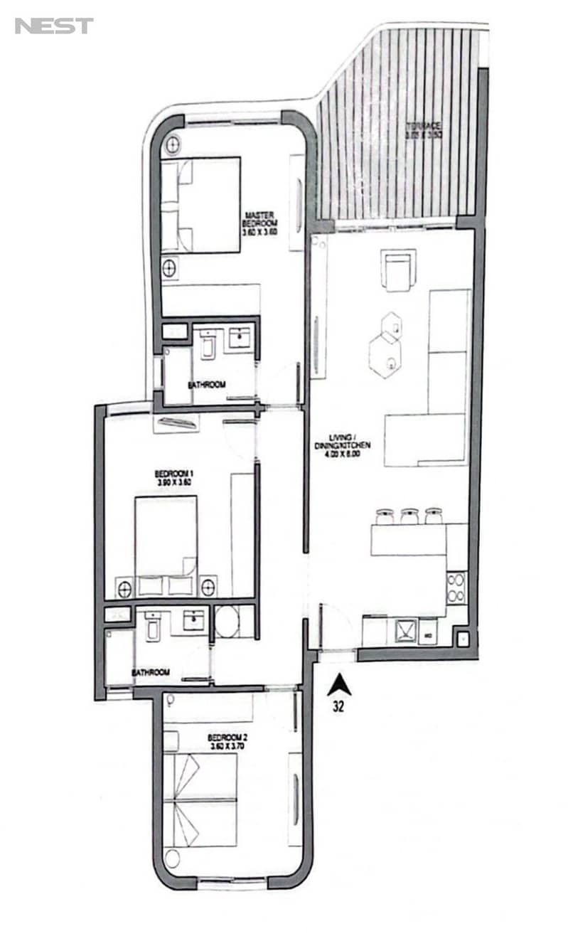 Chalet Resale june sodic north coast  Fully finished With AC's prime location lagoon view 2