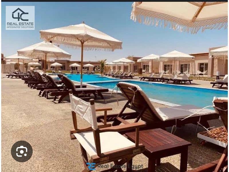 For sale in Gaia Al Ahly Sabbour North Coast Penthouse 82m with pool view and landscape Facing north 26