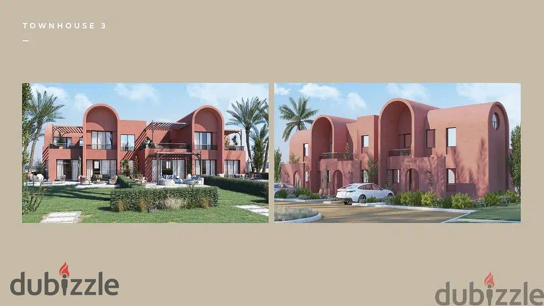 Chalet for sale, 64 sqm, in El Gouna by Orascom with luxury finishing at Kamaran El Gouna. 1