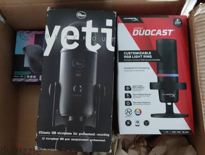 BLUE YETI | HYPERX DUOCAST GAMING MICROPHONE