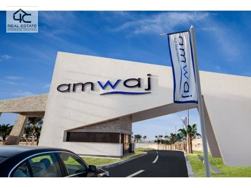 Amwaj Corner Chalet for sale 140 m with garden,The best location and the lowest cash price in the market with a private garage 8