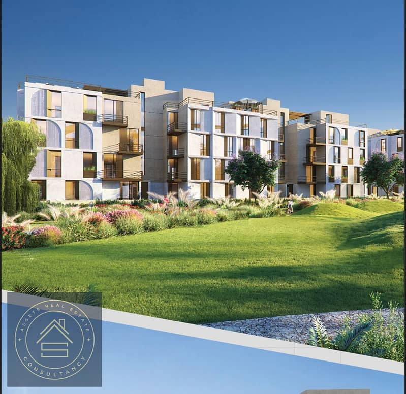 Lowest Price for three bedrooms apartment in VYE Sodic West with down payment 883k over 7 years plan , 10 minutes to Beverly Hills Shiekh Zayed 16