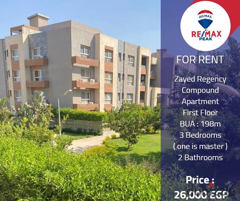 Zayed Regency Compound   Apartment  For Rent  198m 0