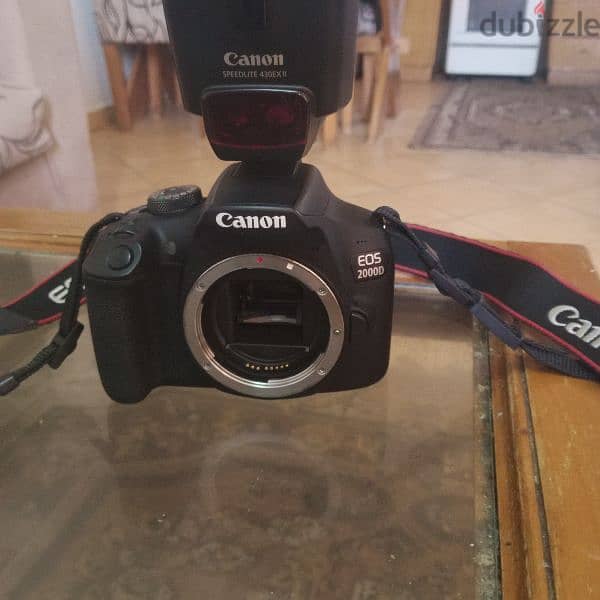 canon D2000EOS + canon EX430II السعر لسرعة البيع 4