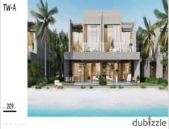 Townhouse 180 SQM for sale first row lagoon in Azha North