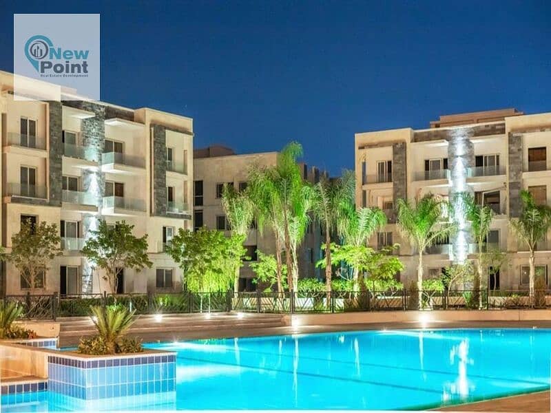 Receive a 123m2 two-bedroom apartment next to Palm Hills in the quietest area in New Cairo 7