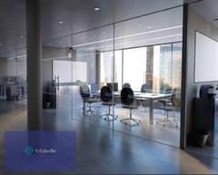 In installments over 7 years in the Financial District, a finished office for sale next to Cib Bank and Suez Canal Bank