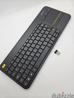 Logitech K400+ wireless keyboard and mouse pad