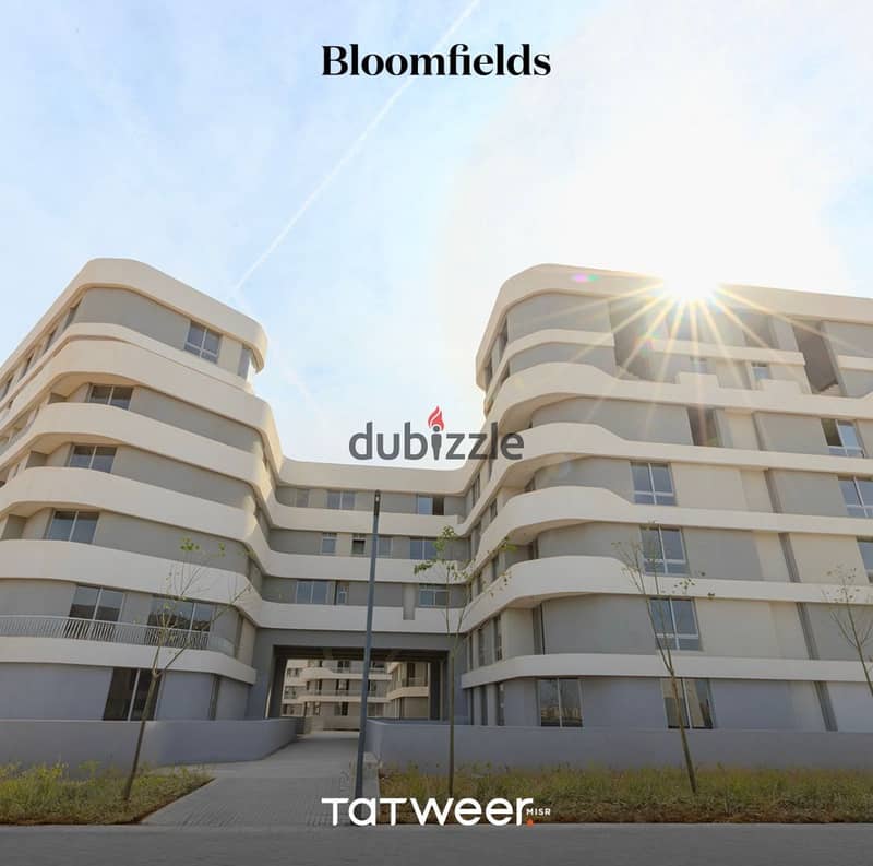 Apartment in Bloomfields (tatweerb misr ) Clusters 110 M 2 beds 2 baths Semi finished  Parking slot Ready to move prime location Ba7ry 2