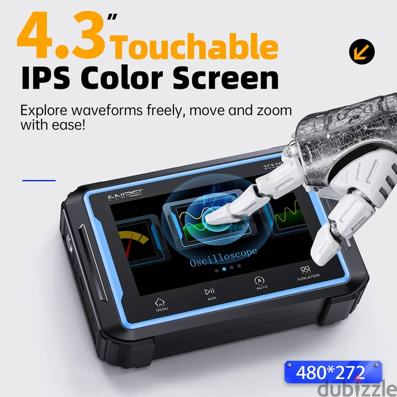 FNIRSI 2C53P Touch Screen Digital Oscilloscope+Multimeter+Signal Gene 2