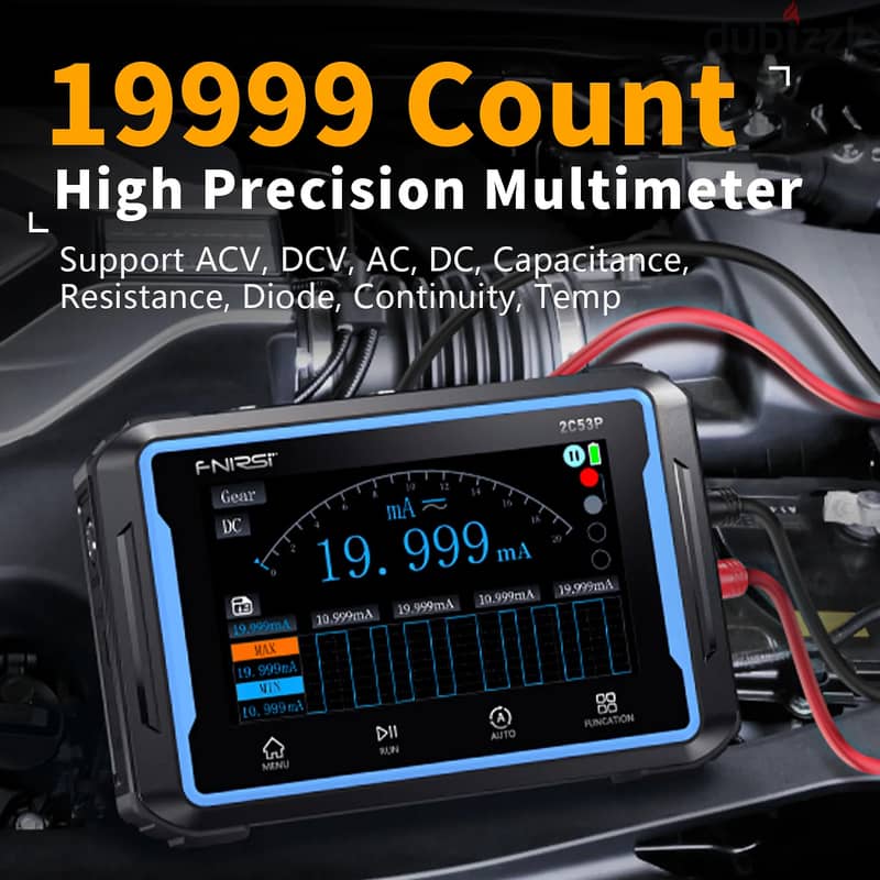 FNIRSI 2C53P Touch Screen Digital Oscilloscope+Multimeter+Signal Gene 4