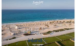 شاليه للبيع بمقدم 10% و قسط علي 9 سنين بقريه فوكا باي الساحل الشمالي - Fouka Bay North Coast Lagoon view