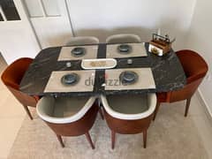 Divano Dining Table with 6 Chairs