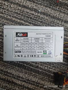 PC Power supply 1200W with cable