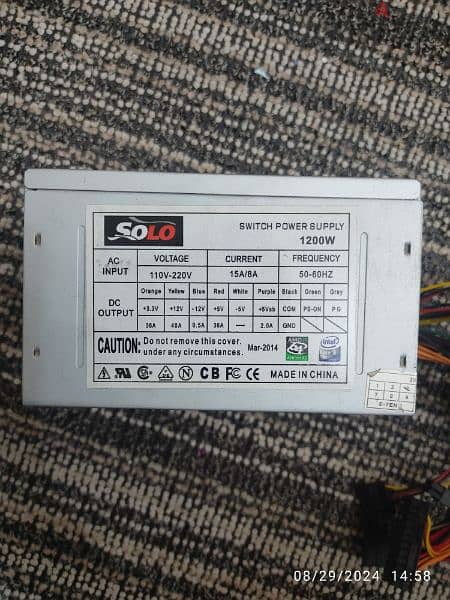 PC Power supply 1200W with cable 0