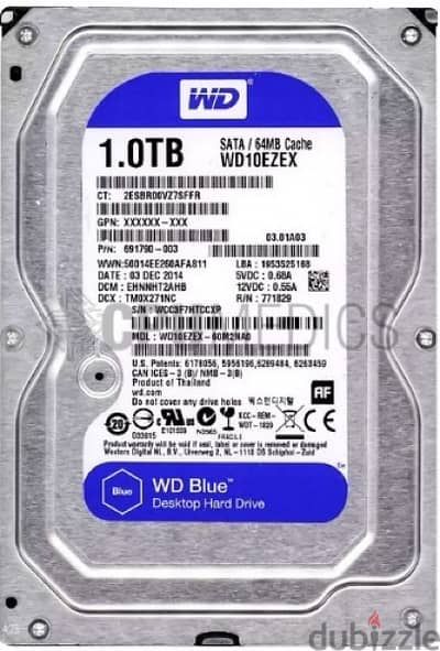 Hdd 1tb 7200rpm Like New