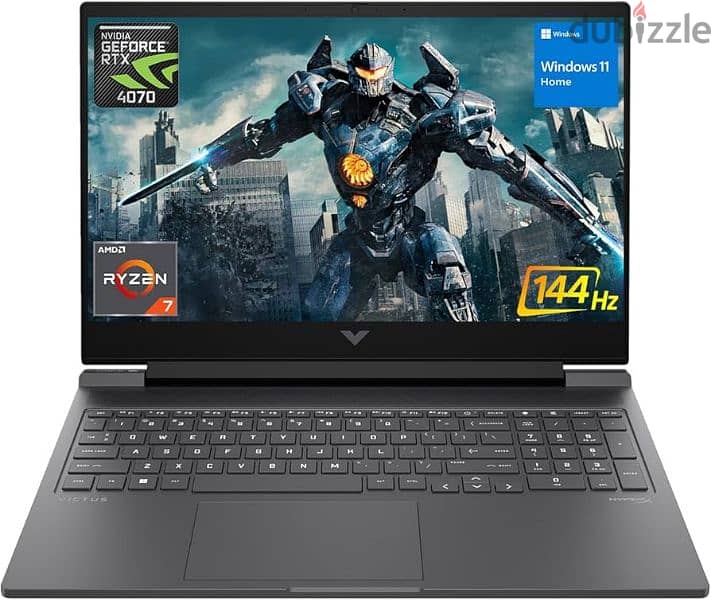 Hp Victus 16.1" Ryzen 7-8845HS NVIDIA RTX 4070 بسعر لقطة قطعة واحدة بس 0