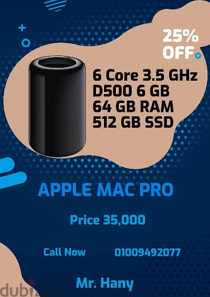 Apple Mac pro cylinder 2013 آبل ماك برو سيلندر 6