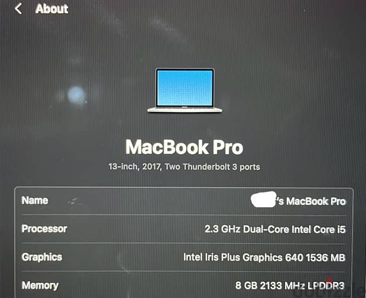 MacBook Pro 2017 4