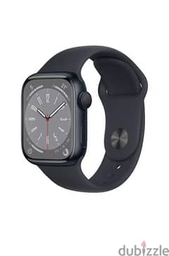 ‏Apple Watch Series 8 GPS 45mm Midnight Aluminium Midnight Sport Band