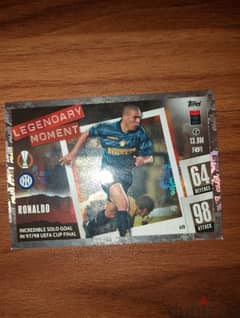 Legendary moment ronaldo also known as R9 match attaxs card 97/98 0