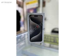 Iphone 15 pro max Brand new Sealed natural Titaniumعربي انجليزي متبرشم