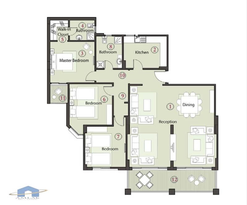 شقة للبيع بكمبوند ذا أدريس إيست بالقاهرة الجديدة 180 متر خصم كاش 9%  و مقدم 20%    The Address East  Compound 6