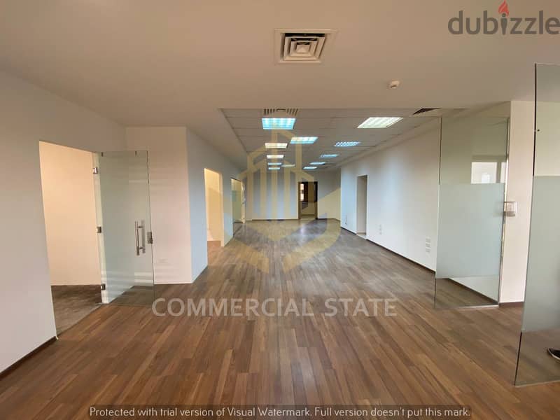 Finished Office at Katameya Heights-Rent-186m-مكتب للايجارفي قطاميه 7