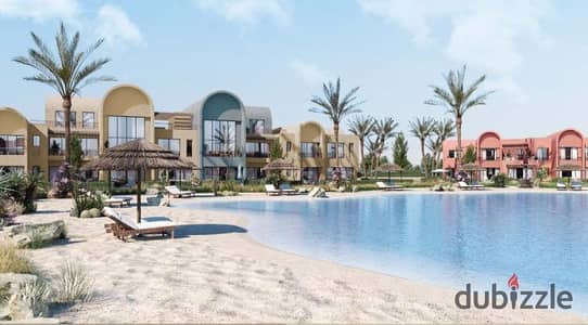 64 sqm chalet with sea view for sale in Kamaran, El Gouna, Orascom Kamaran|in installments