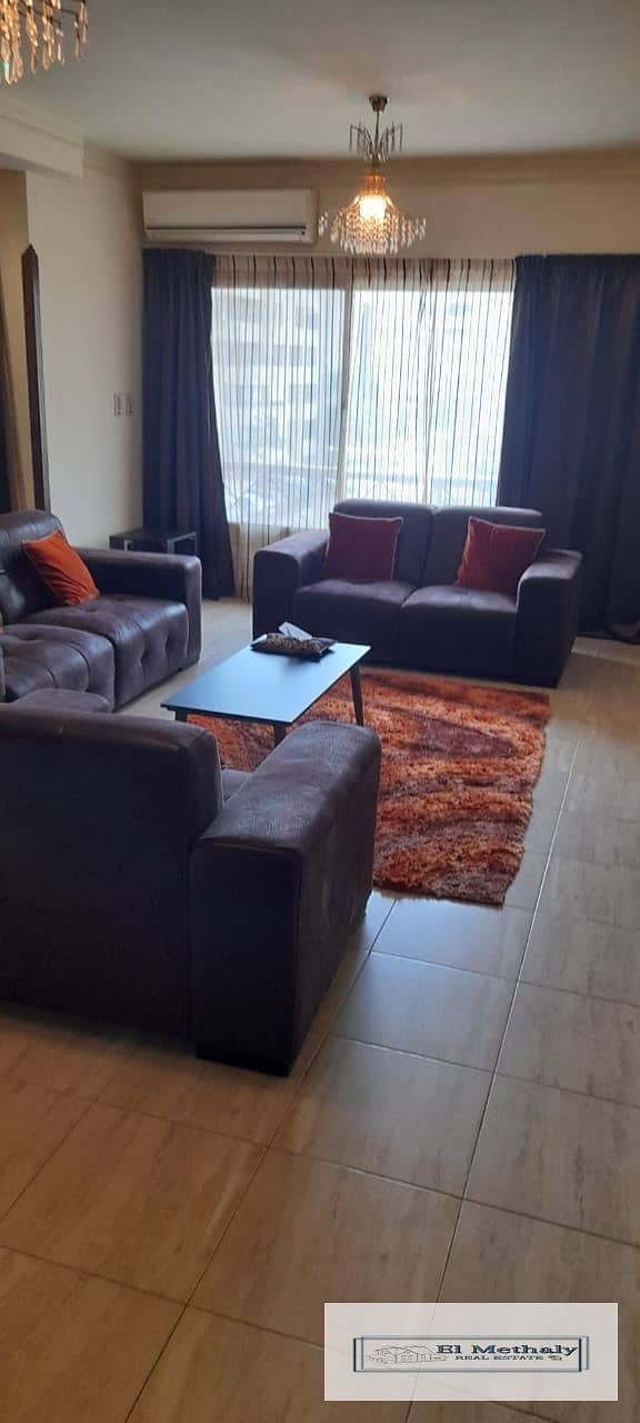 Furnished apartment for rent in Al-Rehab 1