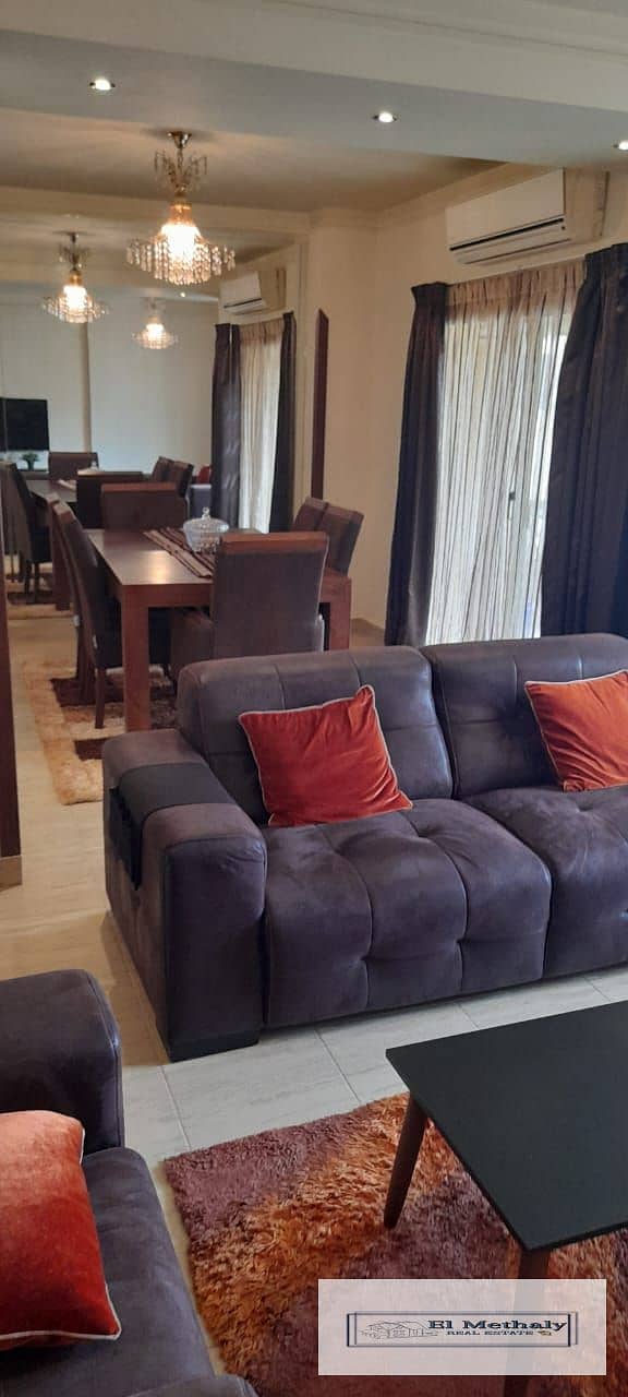 Furnished apartment for rent in Al-Rehab 2