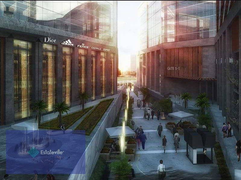 With a down payment of 585,000, an administrative office in a project built 100% fully finished, direct, on the Al Amal axis 7