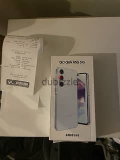 samsung A55 256gb new with warranty