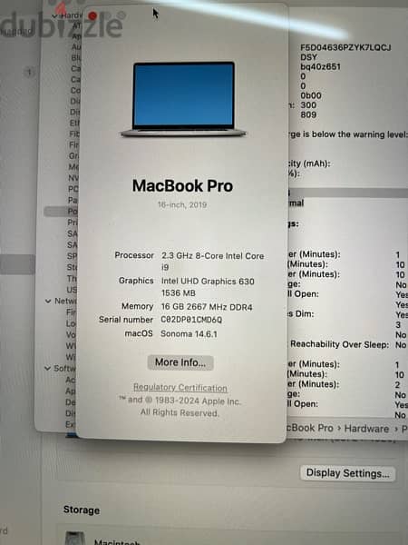 MacBook Pro 2019 i9 1