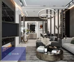 Without down payment, a luxury finished apartment for sale, 190 meters, in a compound in the heart of the Fifth Settlement