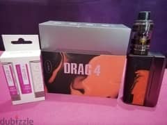 جهاز لقطه كامل drag 4 kit + mazaj ice nice 60ml