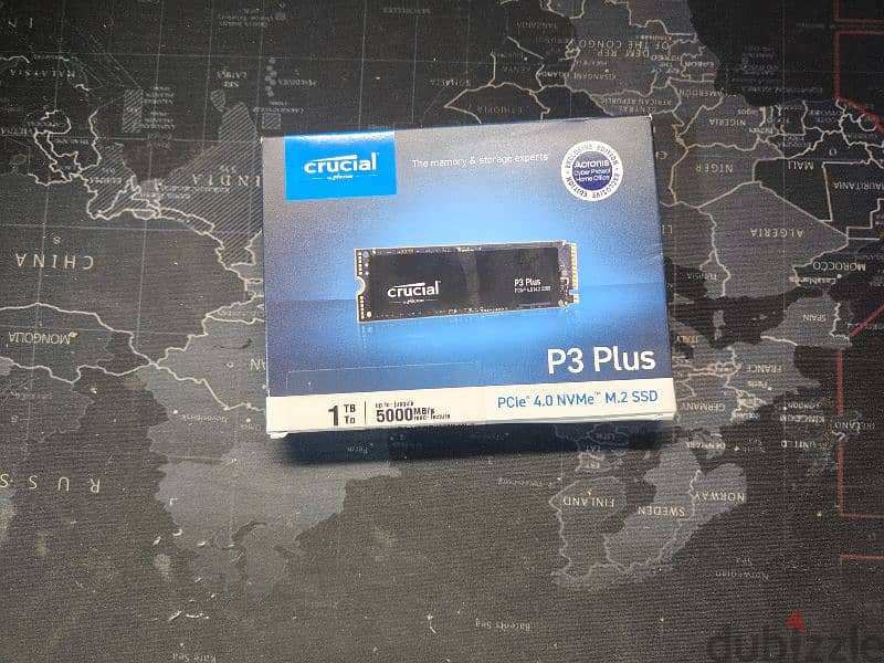 هارد Crucial P3 PCIe 4 NVMe M. 2 SSD بسعة  1 Tb و 2 Tb متبرشم 0