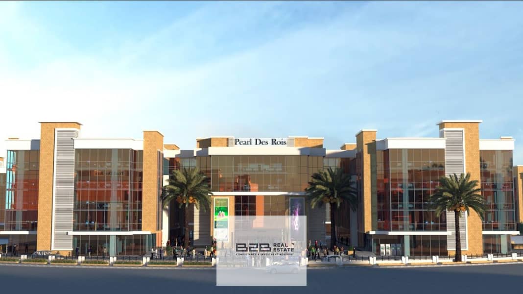 مكتب اداري  للبيع  مساحه  1375 متر في مول بيرل التجمع الخامس  pearl mall 2